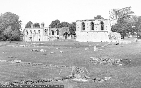 Photo of Glastonbury, Abbey, Rere Dorter c.1955