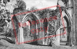 Abbey, Ruins Of North Transept c.1900, Glastonbury