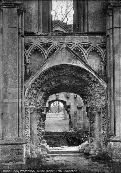 Photo of Glastonbury, Abbey, St Joseph's Chapel Door 1890