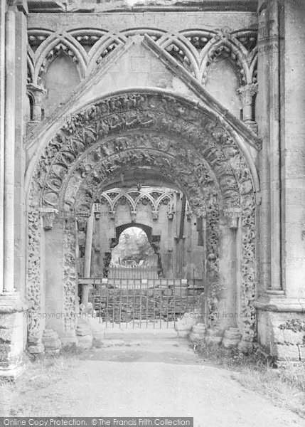 Photo of Glastonbury, Abbey, St Mary's Chapel, North Door 1912