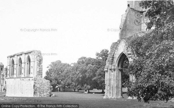 Photo of Glastonbury, Abbey, The Nave c.1955