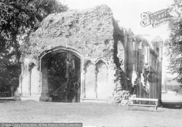 Photo of Glastonbury, Abbey, West 1896