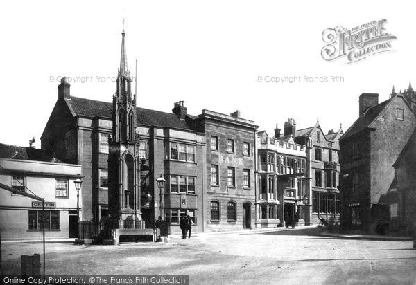 Photo of Glastonbury, Cross And Market Place 1890