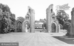 Ruins And Abbey House c.1955, Glastonbury