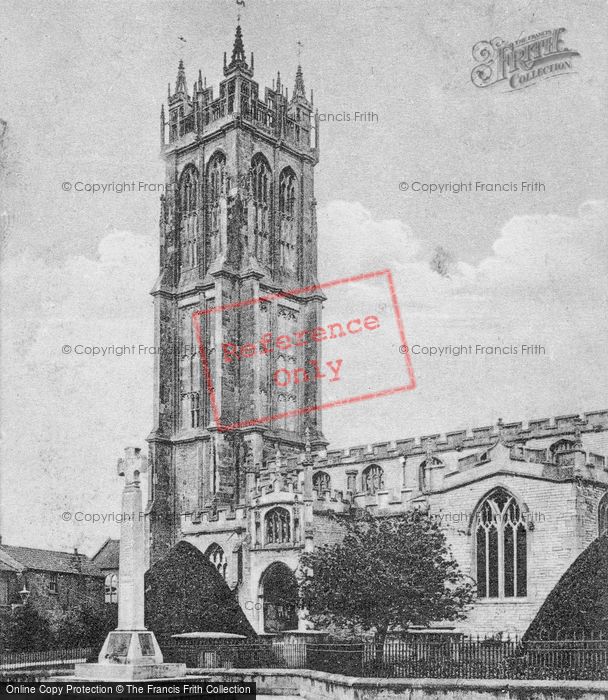 Photo of Glastonbury, St John's Church And War Memorial c.1920