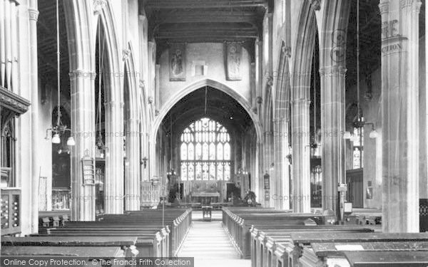 Photo of Glastonbury, St John's Church Interior c.1955