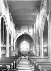 St John's Church Interior c.1955, Glastonbury
