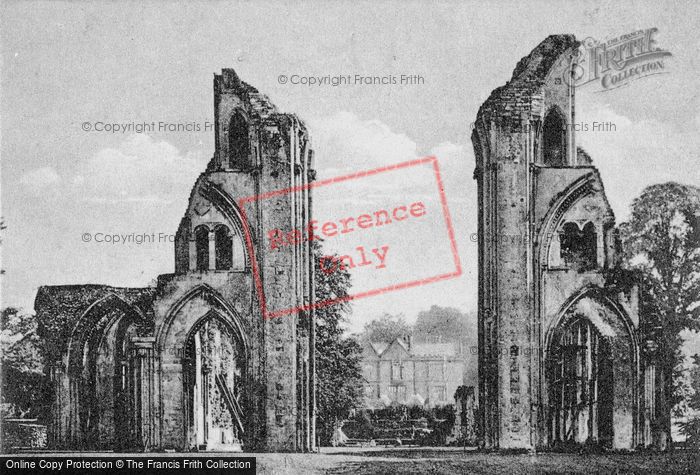 Photo of Glastonbury, The Abbey, Looking East c.1920