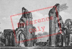 The Abbey, Looking East c.1920, Glastonbury