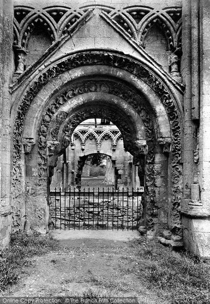 Photo of Glastonbury, The Abbey, St Joseph's Chapel Doorway 1912