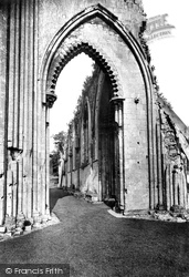 The Abbey, The Transept Arches 1912, Glastonbury