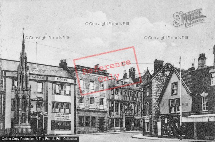 Photo of Glastonbury, The Market Cross And Square c.1920