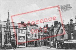 The Market Cross And Square c.1920, Glastonbury