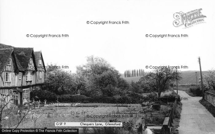 Photo of Glemsford, Chequers Lane c.1960