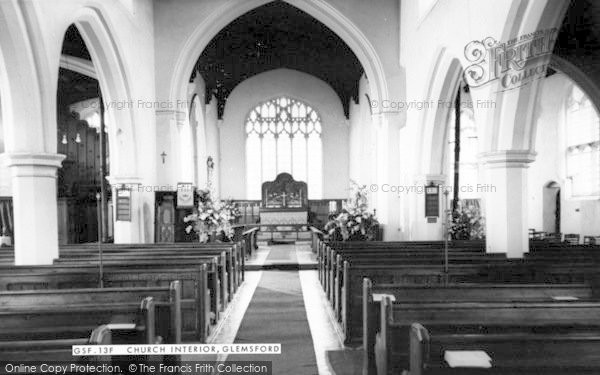 Photo of Glemsford, Church Interior c.1960