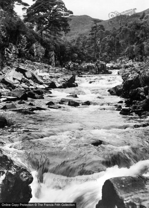 Photo of Glen Affric, Dog Falls On River Affric c.1925