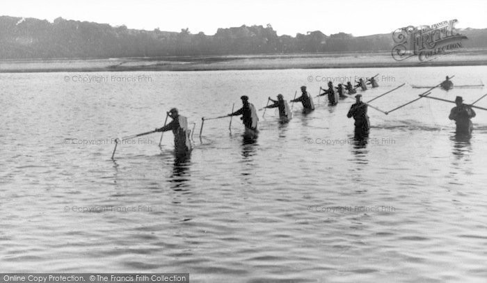 Photo of Glencaple, Haaf Net Fishers, River Nith c.1930
