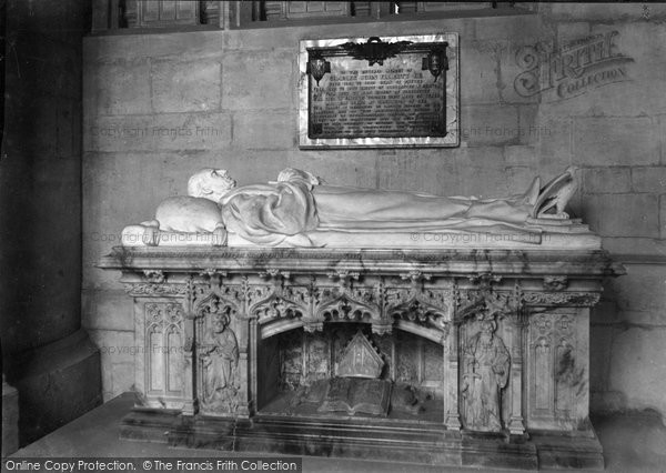 Photo of Gloucester, Cathedral, Bishop Ellicot Tomb 1912