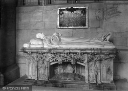 Cathedral, Bishop Ellicot Tomb 1912, Gloucester