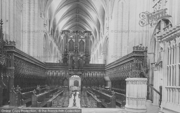 Photo of Gloucester, Cathedral, Choir West 1891