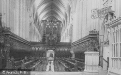 Cathedral, Choir West 1891, Gloucester