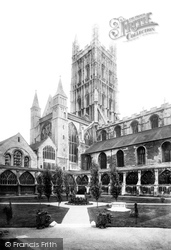 Cathedral, Cloister Court 1891, Gloucester