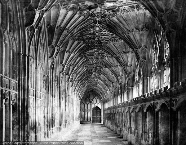Photo of Gloucester, Cathedral Cloisters c.1869