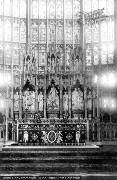 Photo of Gloucester, Cathedral East Window And Reredos 1891