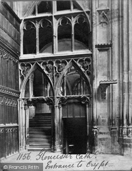 Cathedral, Entrance To Crypt c.1862, Gloucester