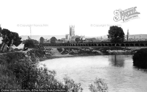 Photo of Gloucester, Cathedral From The River Severn 1892