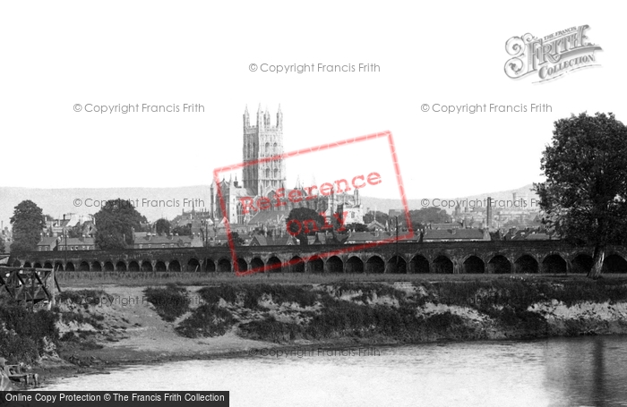 Photo of Gloucester, Cathedral From The River Severn 1892