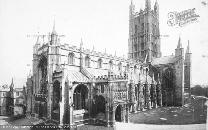 Photo of Gloucester, Cathedral, From The South West 1893