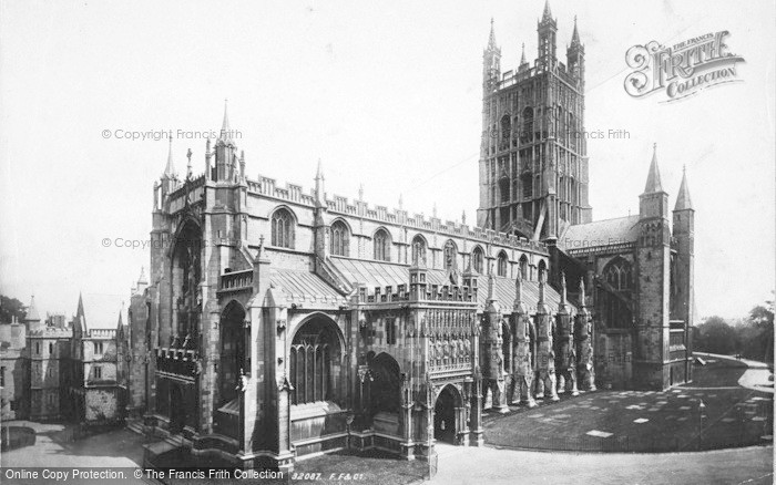 Photo of Gloucester, Cathedral, From The South West 1893