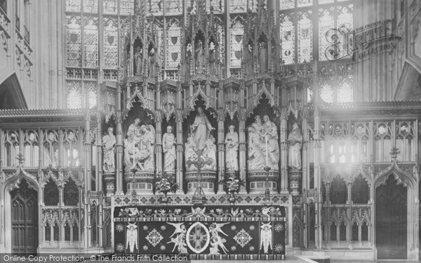 Photo of Gloucester, Cathedral Reredos 1891
