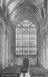Cathedral, The Nave Looking West c.1890, Gloucester