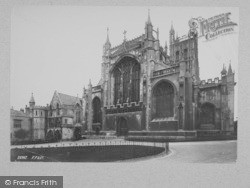 Cathedral, West Front And Deanery 1891, Gloucester
