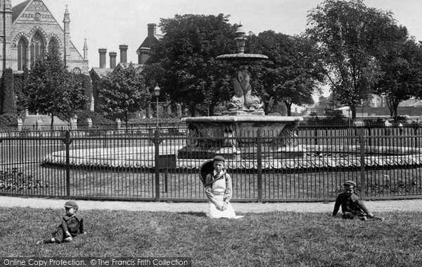 Photo of Gloucester, Fountain In The Park 1900