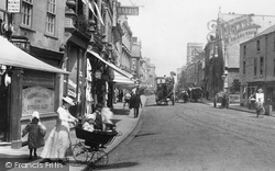 Mother & Pram Crossing Southgate Street 1900, Gloucester