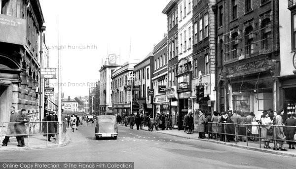 Photo of Gloucester, Northgate Street From The Cross 1949