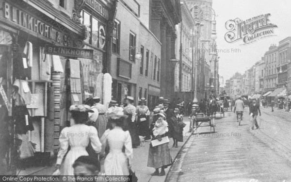 Photo of Gloucester, Shoppers, Eastgate Street 1900