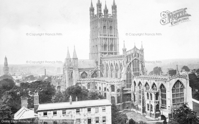 Photo of Gloucester, The Cathedral From St John's Church Tower c.1880