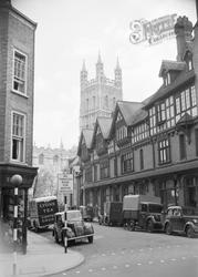 The Cathedral From Westgate 1950, Gloucester