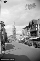 Westgate Street And St Nicholas Church 1949, Gloucester
