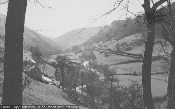 Photo of Glyn Ceiriog, A Peep Through The Trees c.1955
