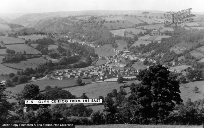 Photo of Glyn Ceiriog, From The East c.1955