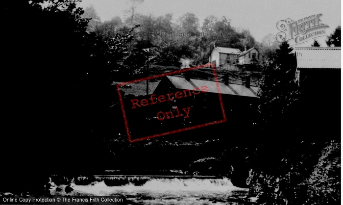 Photo of Glyn Ceiriog, The Weir c.1955