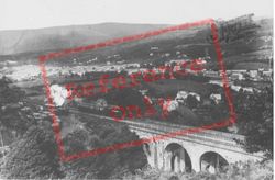 Glyn Neath, The Railway Viaduct c.1955, Glyn-Neath