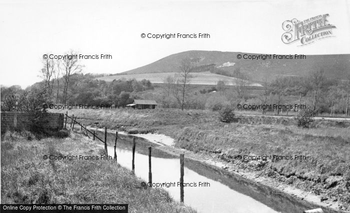 Photo of Glynde, Glynde Reach And Mount Caburn c.1955 