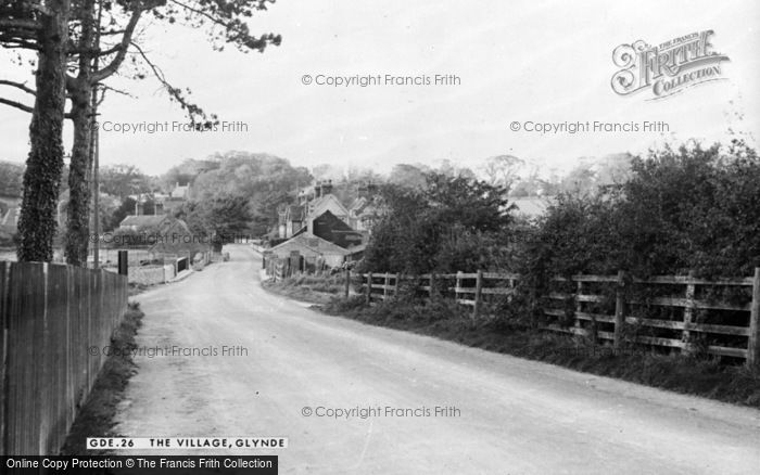 Photo of Glynde, The Village c.1960