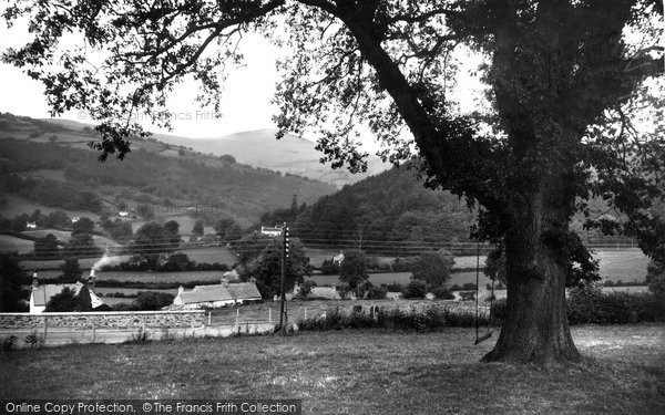 Photo of Glyndyfrdwy, Moel Morfydd From Holyhead Road c.1955
